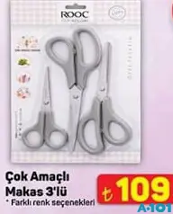 ROOC ÇOK AMAÇLI MAKAS 3'LÜ